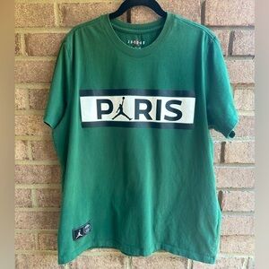 Paris Saint-Germain x Air Jordan T-Shirt - Green Men’s XLarge XL LIKE NEW! 👕